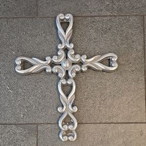 Elegant Pewter Wall Cross